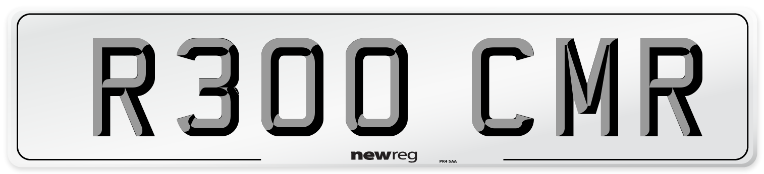 R300 CMR Number Plate from New Reg